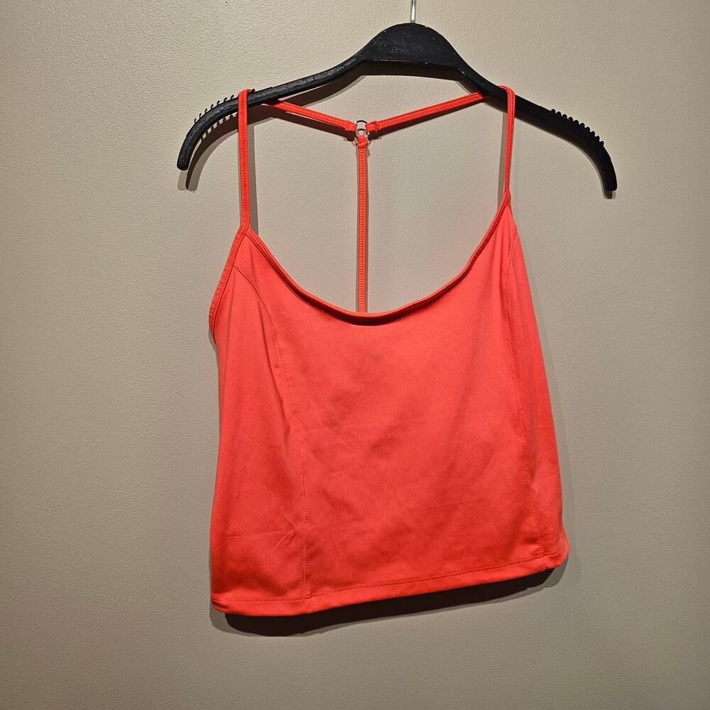 Victorias Secret On Point Cropped Cami Tank Coral Blaze XL NWT